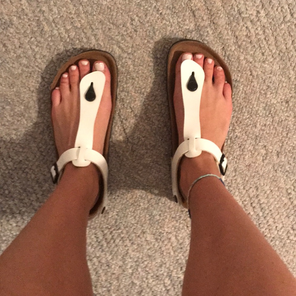 White Ramses birkenstocks
